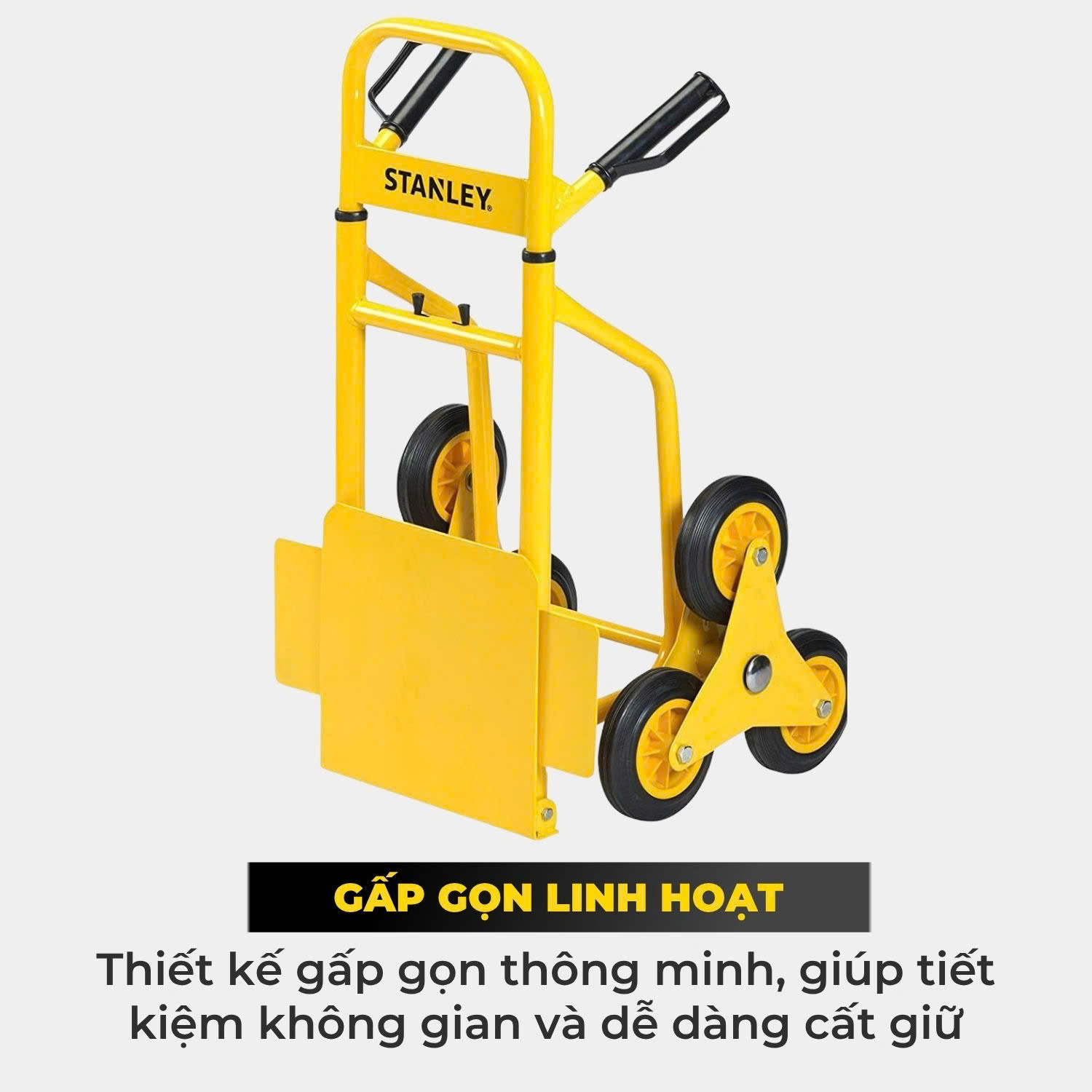 Xe đẩy hàng leo cầu thang Stanley FT521 - Tải trọng 120kg. - Ảnh 9