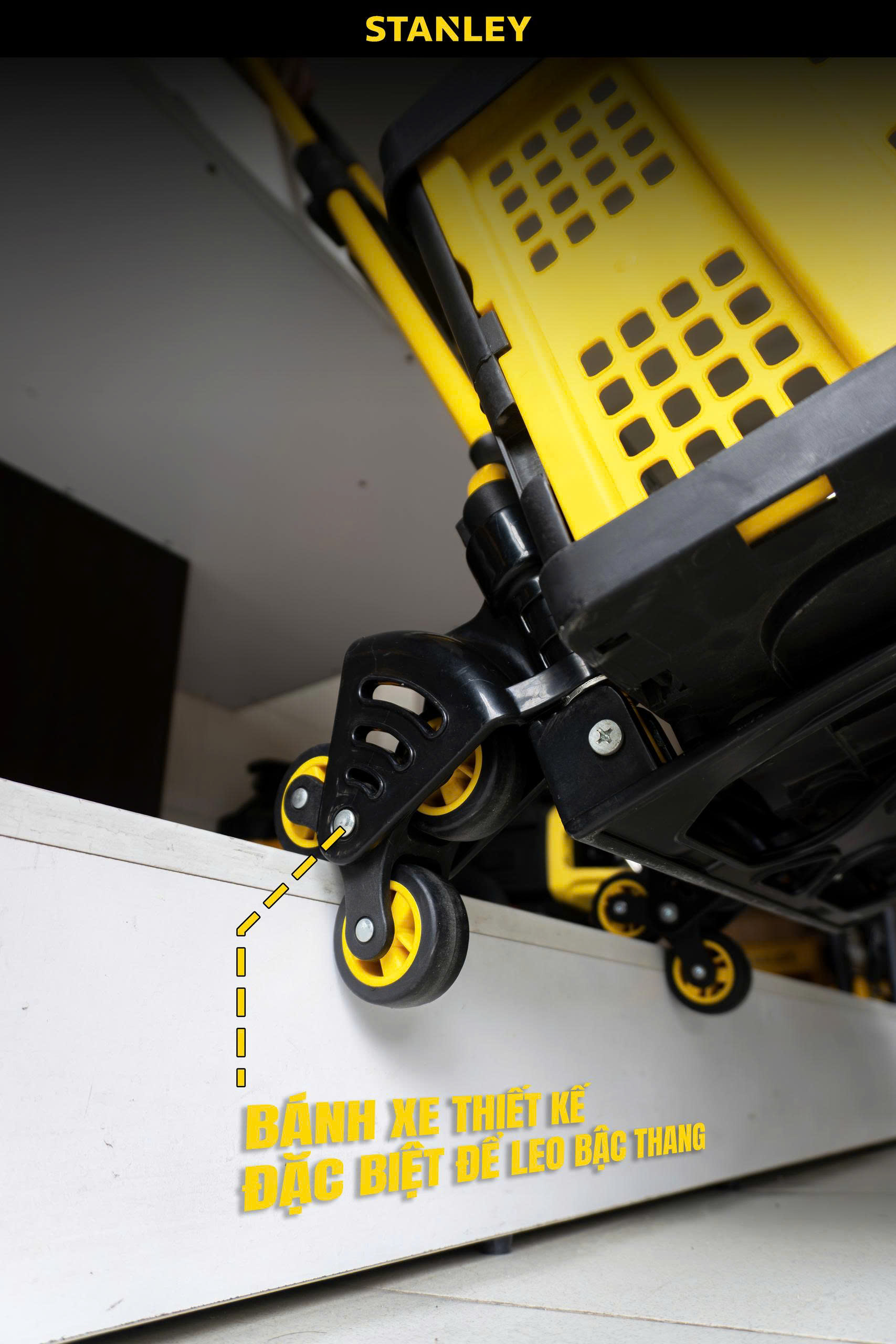 Xe đẩy hàng leo cầu thang Stanley FT584 - Tải trọng 30/60kg. - Ảnh 9