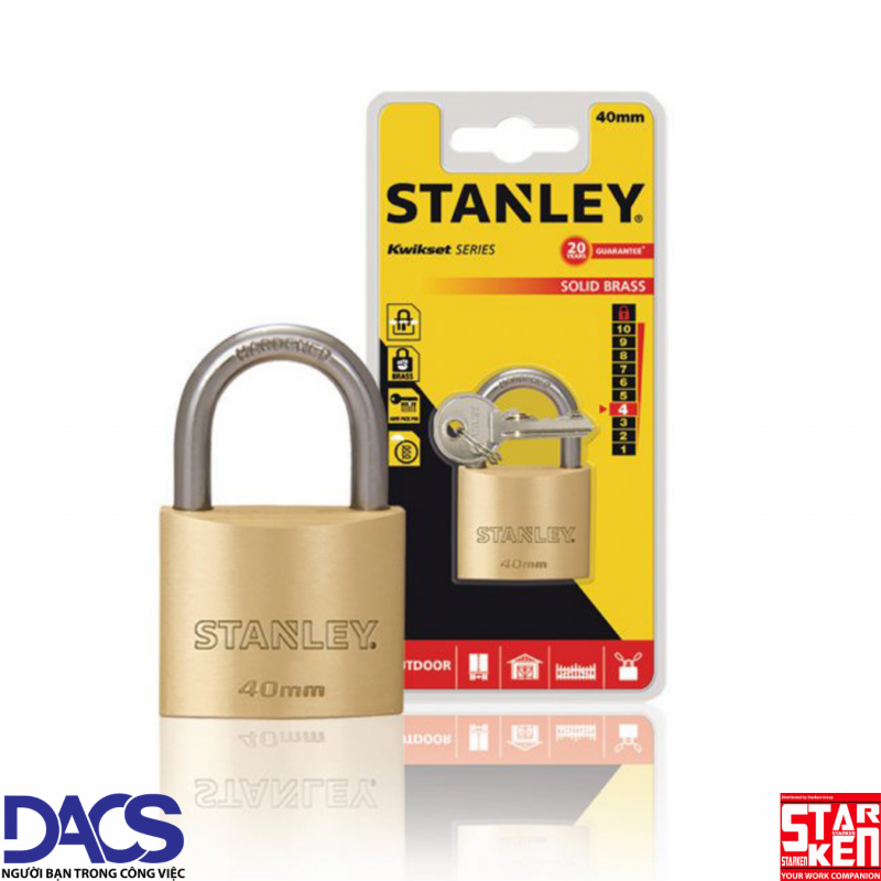 Ổ khóa càng tiêu chuẩn Stanley S742-031 40mm standard Shackle
