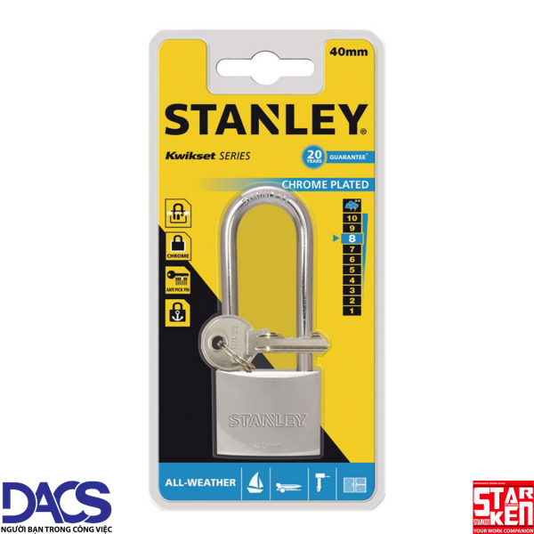 Ổ khóa càng dài Stanley S742-016 40mm Long Shackle