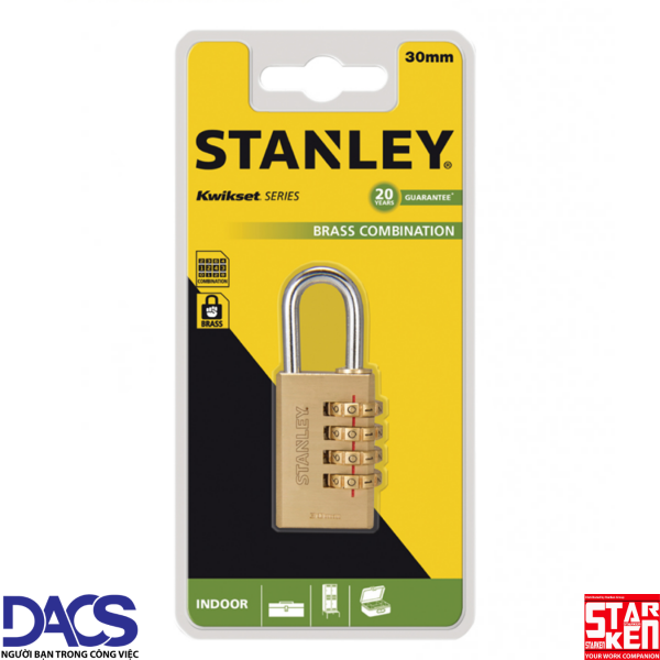 Ổ khóa số Stanley S742-052 30mm 4 Digit Combination