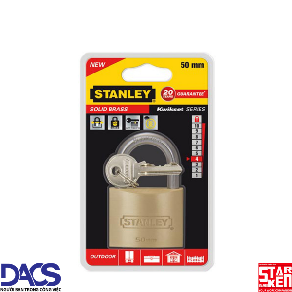 Ổ khóa càng tiêu chuẩn Stanley S742-032 50mm standard Shackle