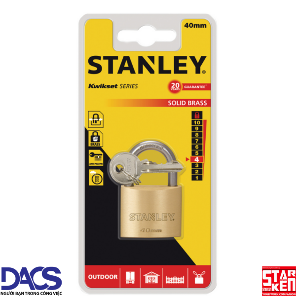 Ổ khóa càng tiêu chuẩn Stanley S742-031 40mm standard Shackle