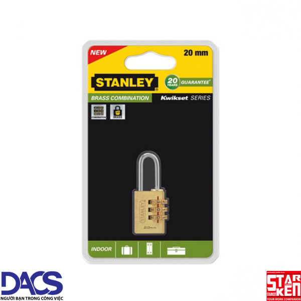 Ổ khóa số Stanley S742-050 20mm 3 Digit Combination