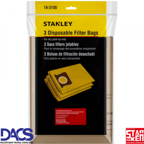 Bộ túi giấy đựng bụi Stanley 19-3100N