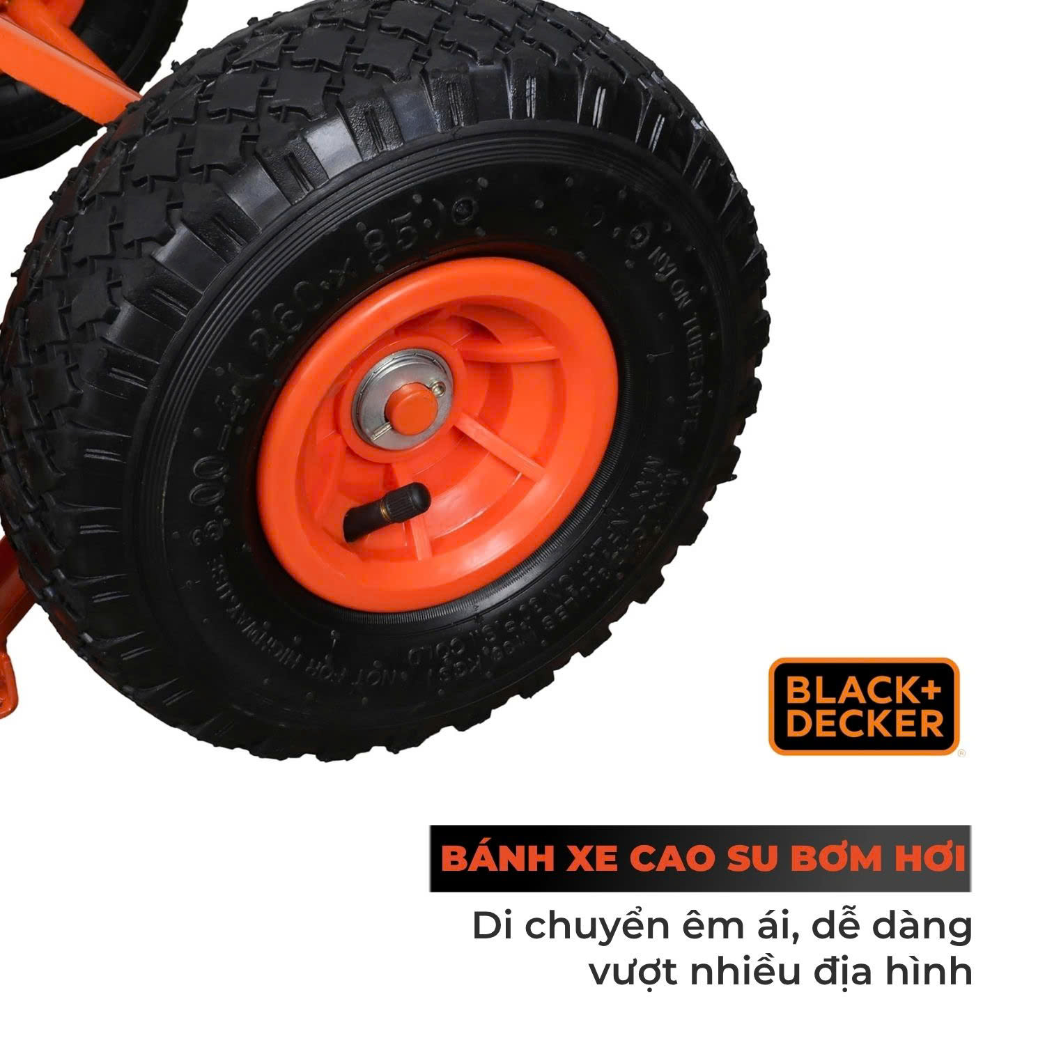 Xe đẩy hàng 2 bánh cao cấp Black and Decker H301 - Tải trọng 120/150kg. - Ảnh 8
