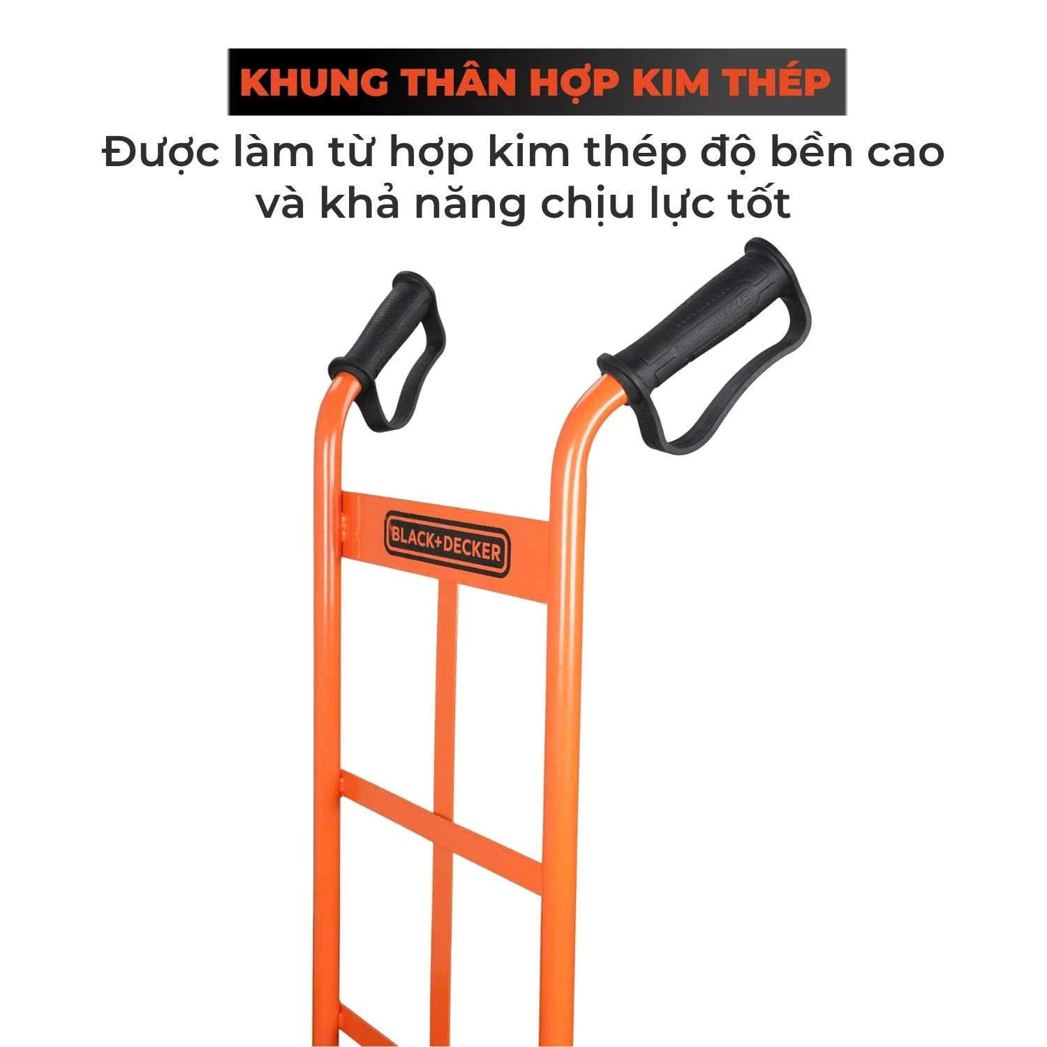 Xe đẩy hàng 2 bánh cao cấp Black and Decker H301 - Tải trọng 120/150kg. - Ảnh 7