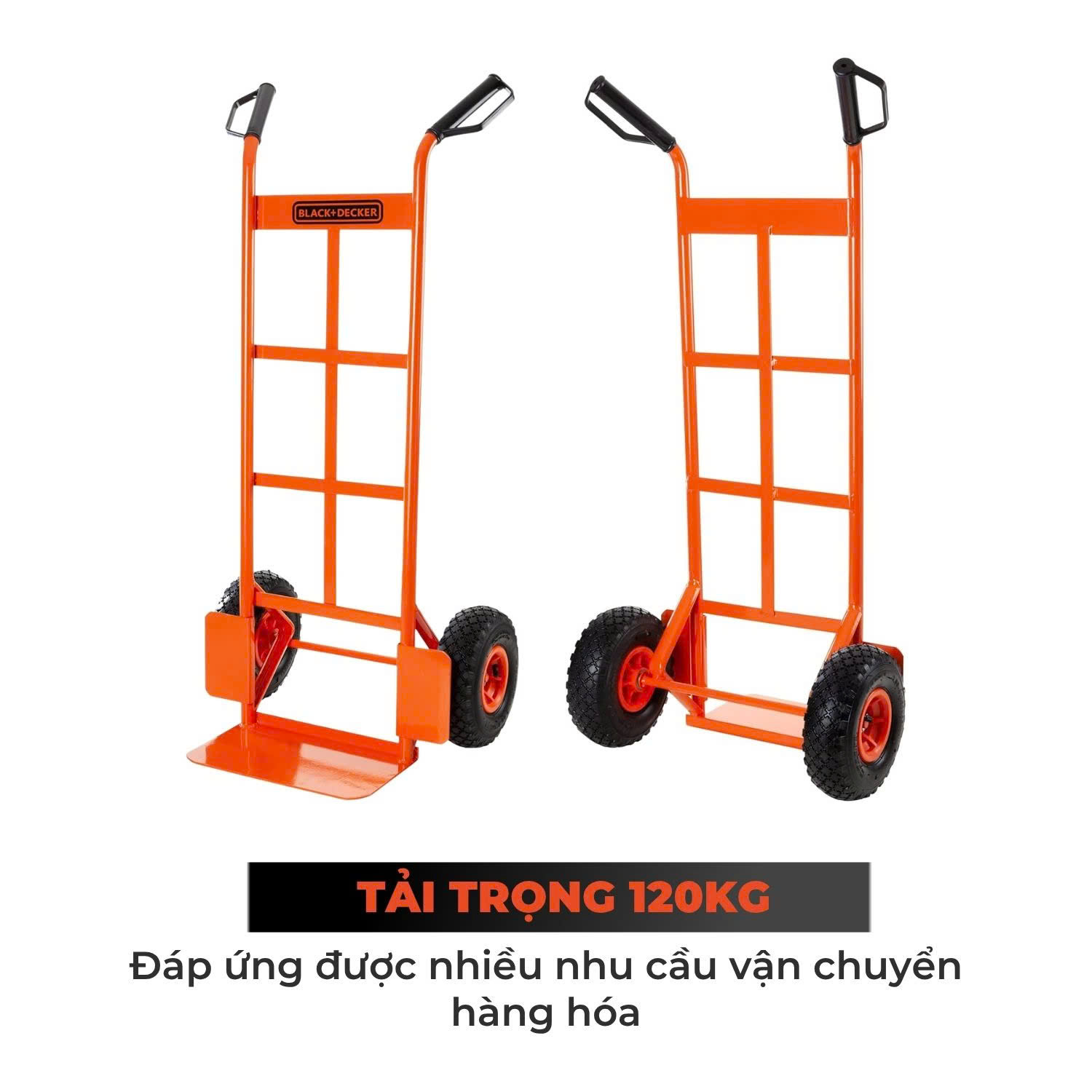 Xe đẩy hàng 2 bánh cao cấp Black and Decker H301 - Tải trọng 120/150kg. - Ảnh 5