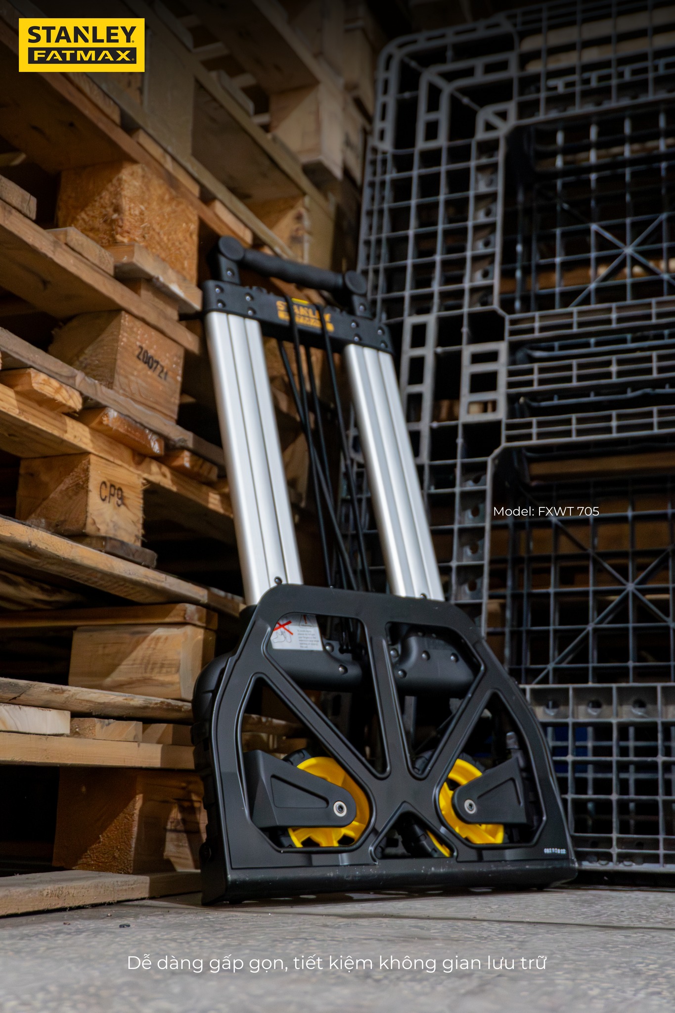 Xe đẩy hàng 2 bánh Stanley Fatmax - USA FXWT-705 - Tải trọng 70kg. - Ảnh 6
