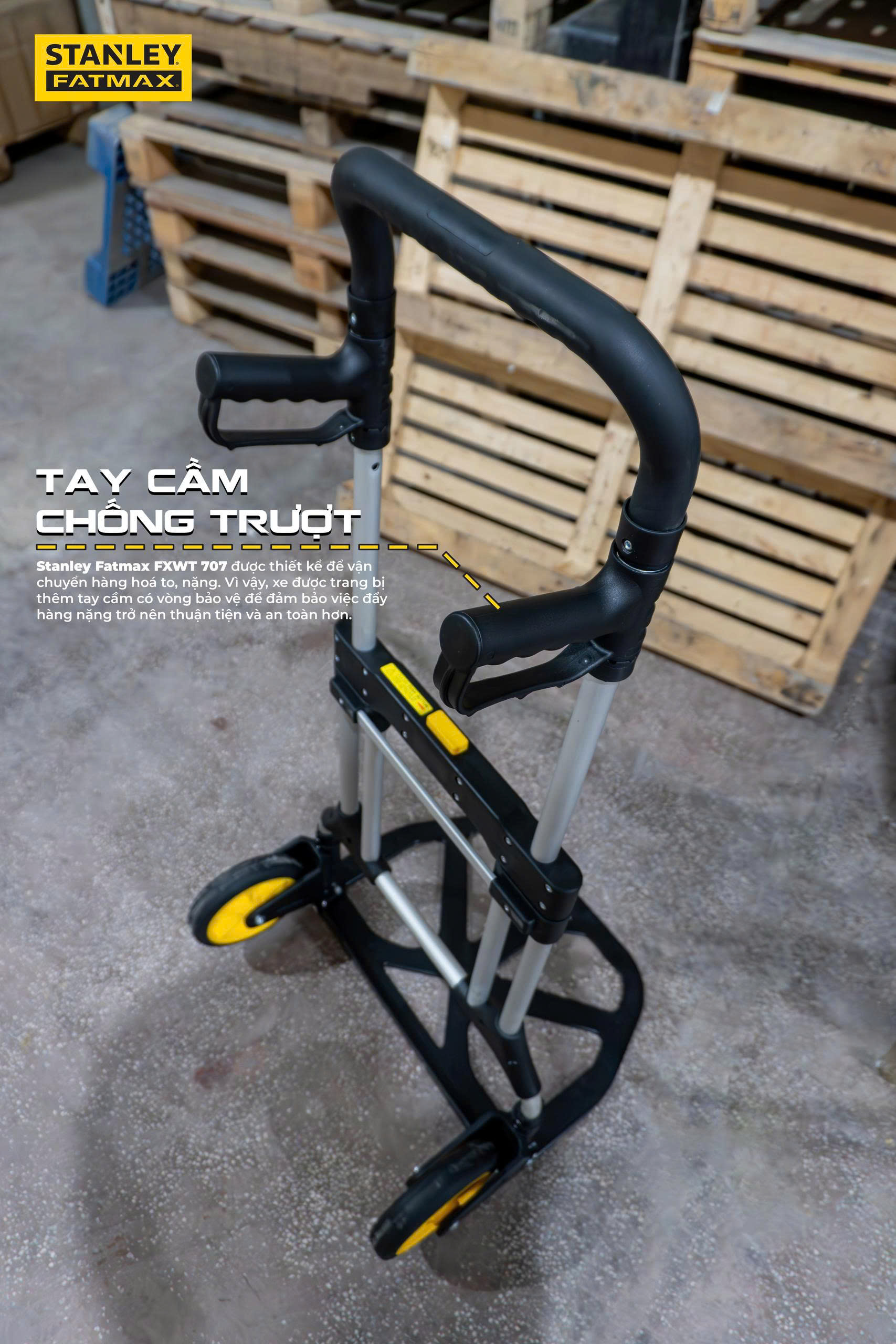 Xe đẩy hàng 2 bánh Stanley Fatmax - USA FXWT-707 - Tải trọng 200kg. - Ảnh 9