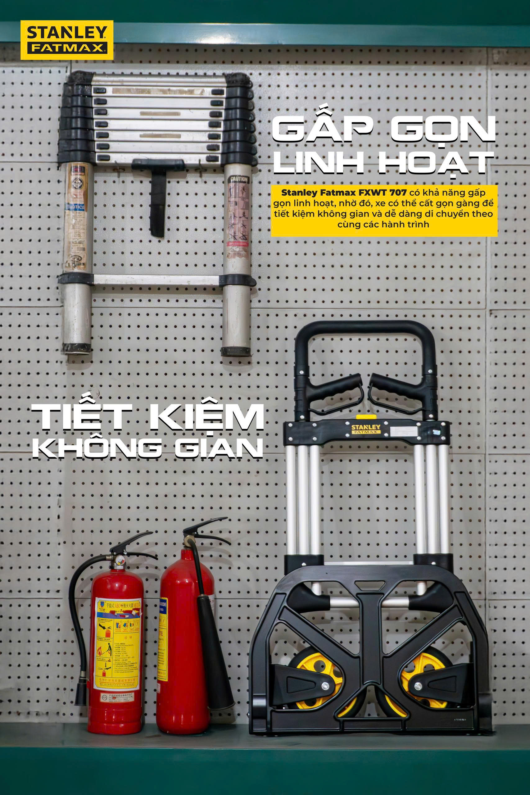 Xe đẩy hàng 2 bánh Stanley Fatmax - USA FXWT-707 - Tải trọng 200kg. - Ảnh 7
