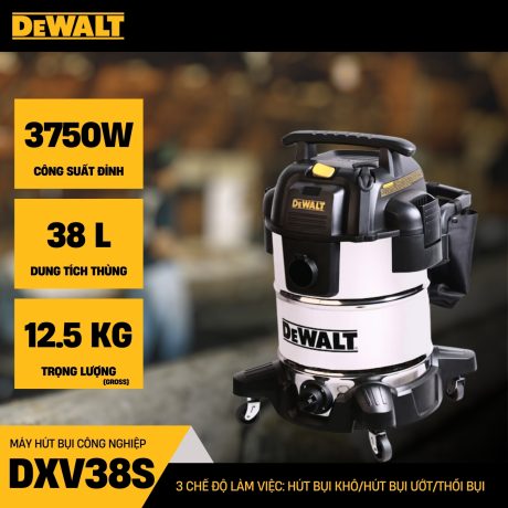 Máy hút bụi công nghiệp Dewalt DXV38S