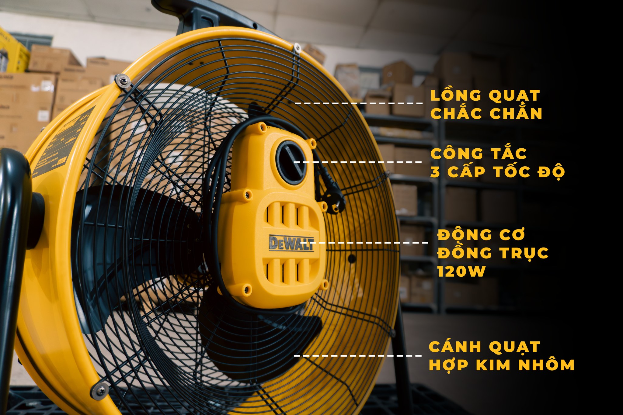 Quạt Công nghiệp Dewalt 20" DXF2035 - Ảnh 7