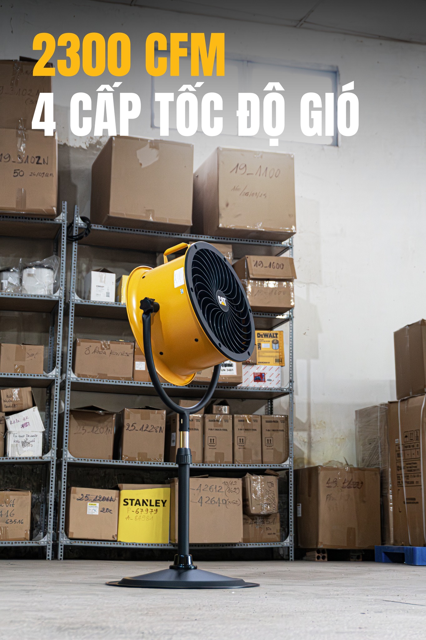 Quạt đứng công nghiệp Caterpillar 14" HVPD-14AC - Ảnh 6