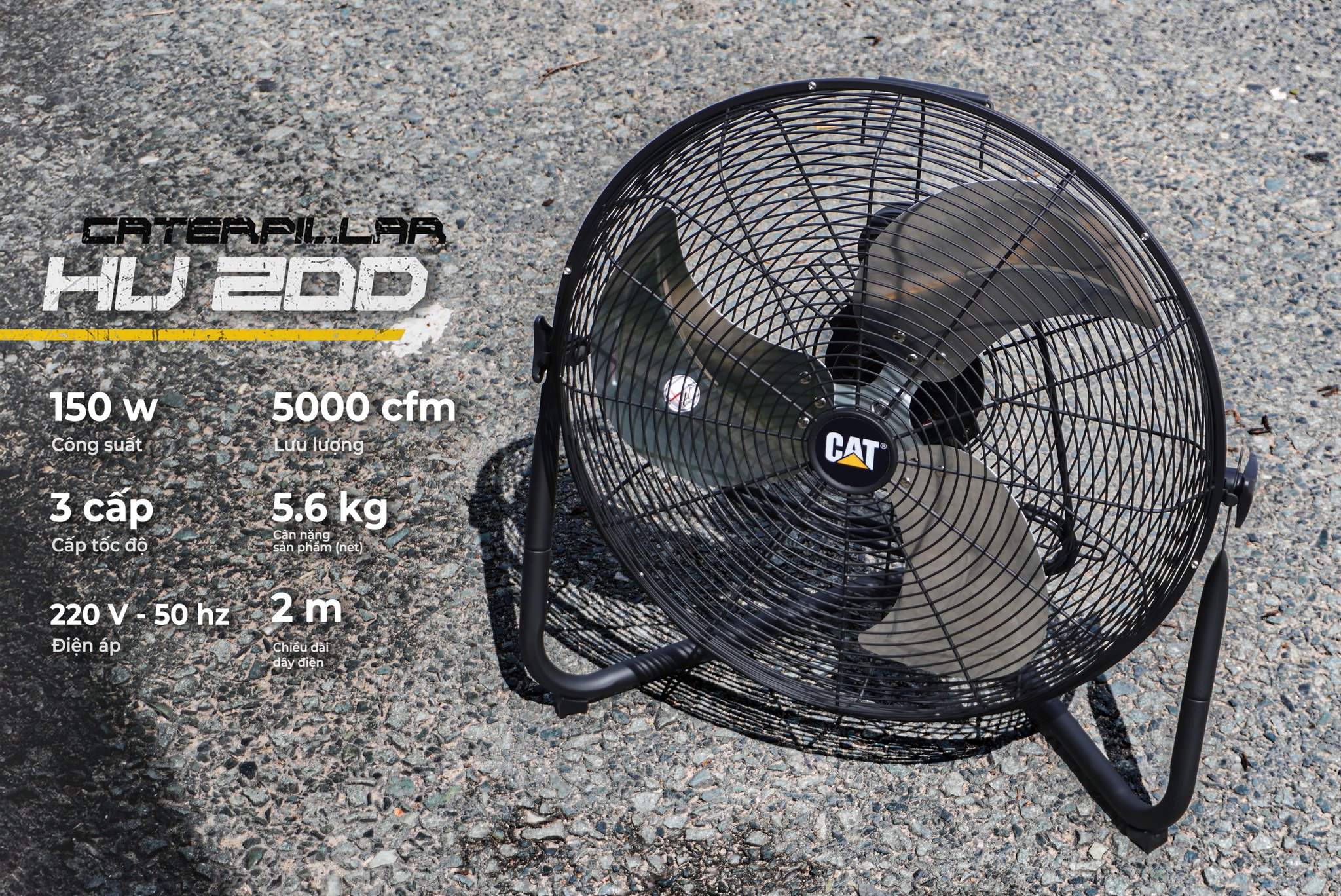 Quạt công nghiệp Caterpillar 20″ HV-20D - Ảnh 4