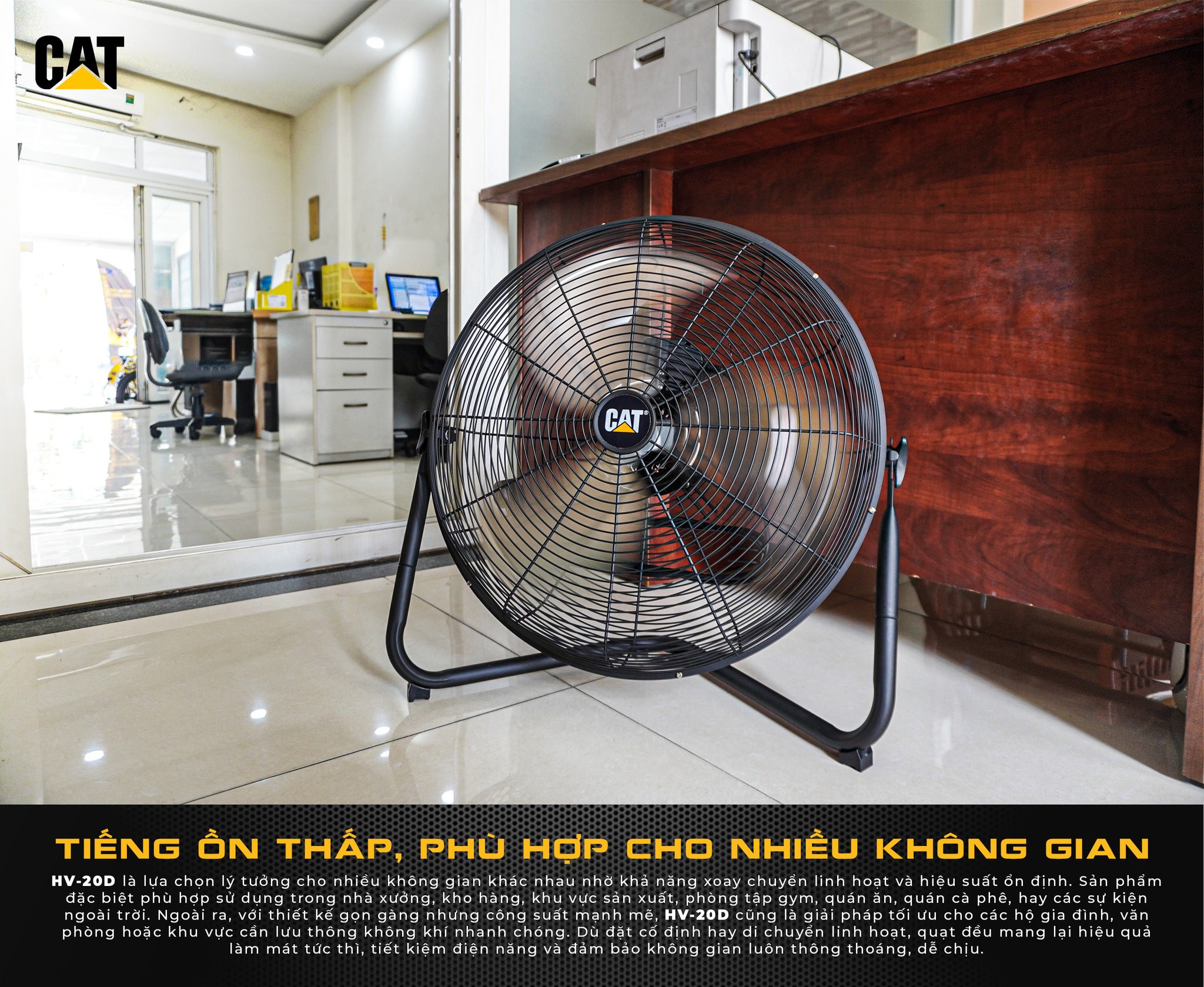 Quạt công nghiệp Caterpillar 20″ HV-20D - Ảnh 6