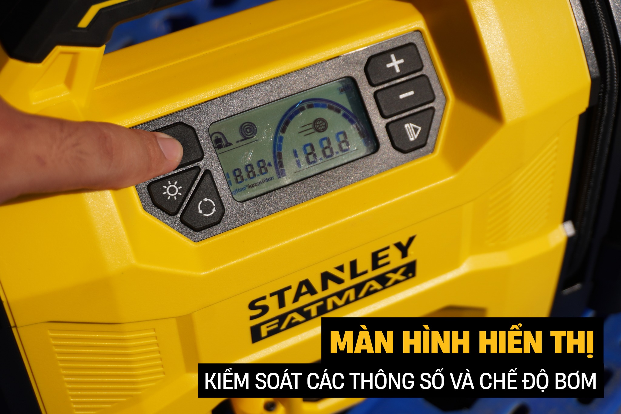 Máy bơm hơi đa năng dùng pin kèm tính năng thổi và hút bụi hiệu STANLEY Model SXVI02001, 3 trong 1 - Ảnh 10