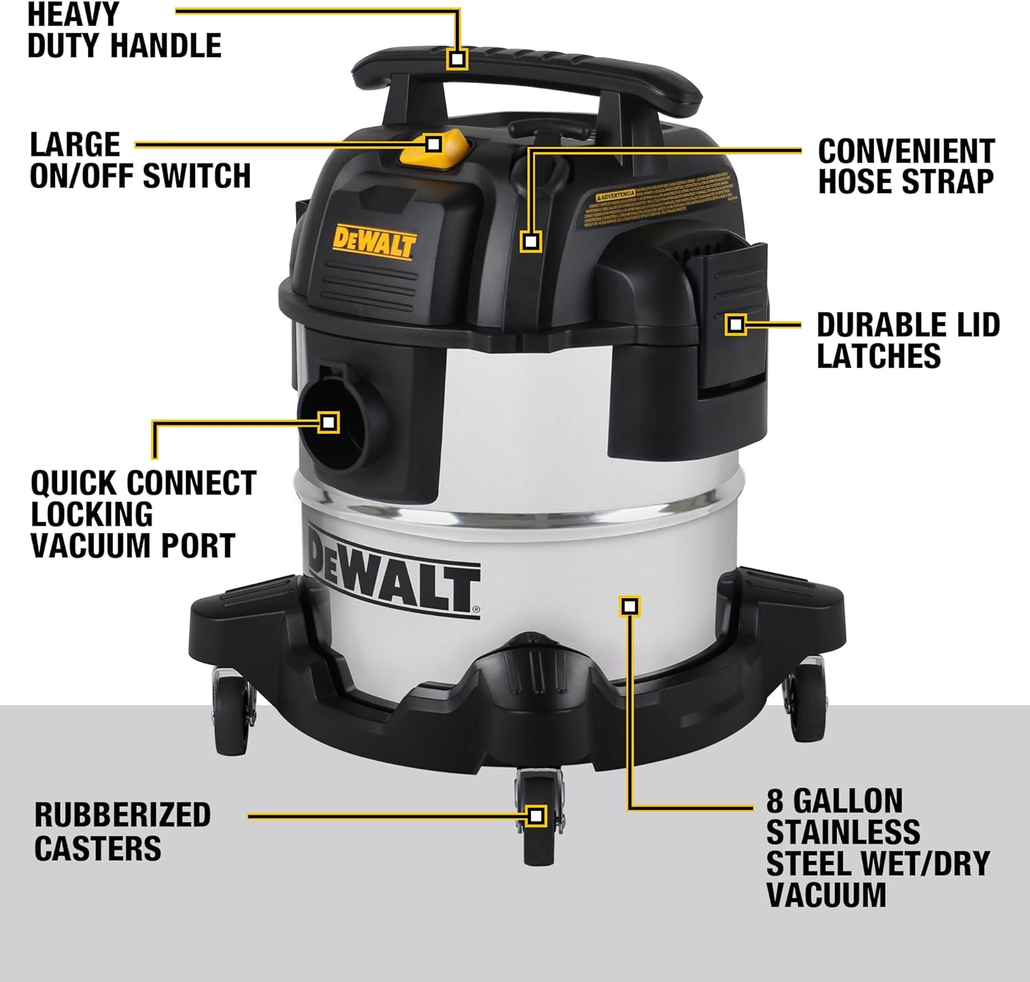 Máy hút bụi 3 chức năng 20L Dewalt DXV20SA – 20 lít – 15Kpa - Ảnh 4