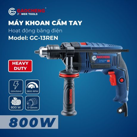 Máy khoan cầm tay, hoạt động bằng điện Model: GC-13REN
