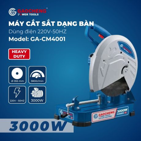 Máy cắt sắt dạng bàn, lưỡi cắt 355mm Model: GaoCheng GA-CM4001