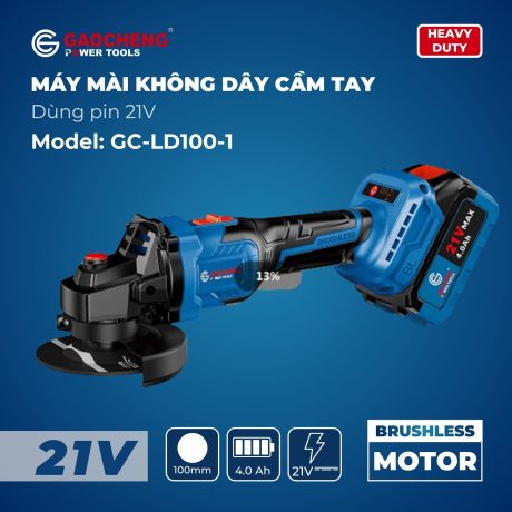 Máy mài không dây cầm tay, hoạt động bằng pin 21V Model: GaoCheng GC-LD100-1