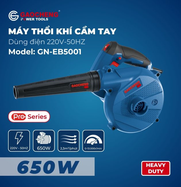 Máy thổi khí cầm tay, hoạt động bằng điện Model: GaoCheng GN-EB5001