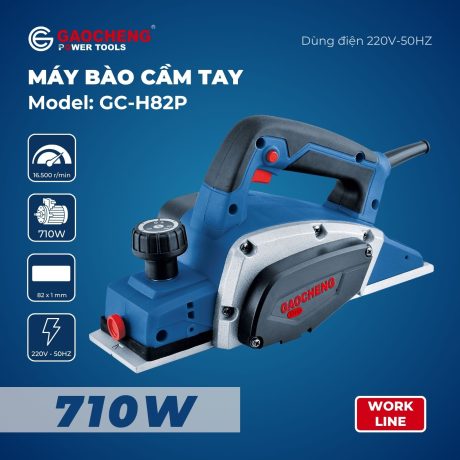 Máy bào cầm tay GaoCheng, hoạt động bằng điện Model: GC-H82P