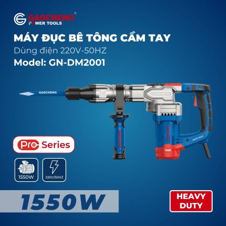 Máy đục bê tông cầm tay, hoạt động bằng điện Model: GaoCheng GN-DM2001