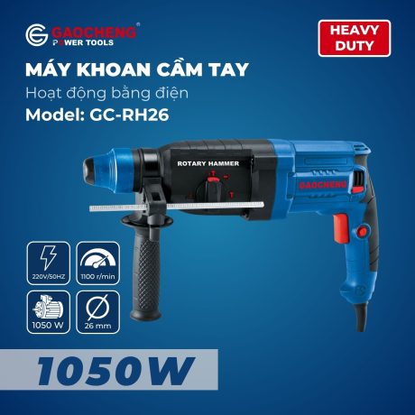 Máy khoan búa cầm tay, hoạt động bằng điện Model: GaoCheng GC-RH26
