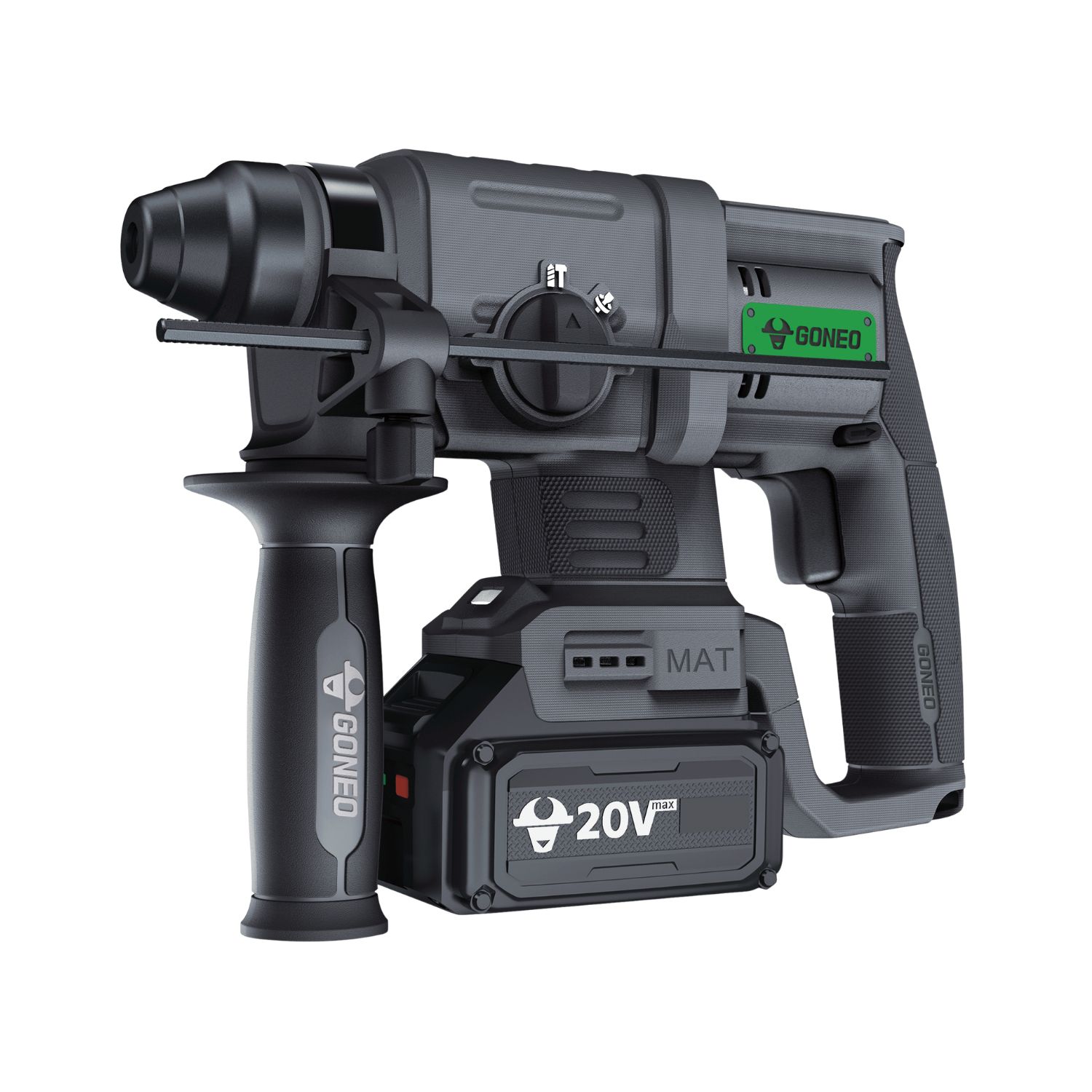 Máy Khoan Bê Tông Dùng Pin Không Chổi Than GONEO Model: GDC20-22S (4.0S) - Ảnh 2