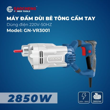 Máy đầm dùi bê tông, hoạt động bằng điện Model: Gaocheng GN-VR3001