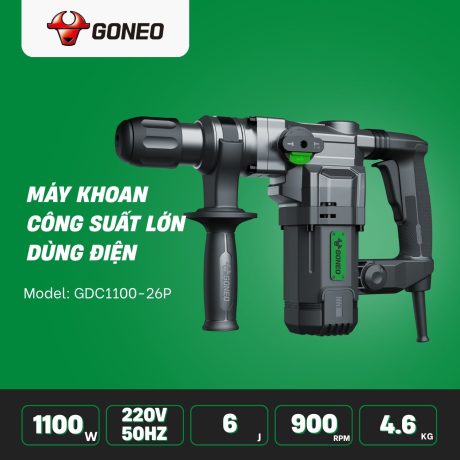 Máy Khoan công suất lớn dùng điện Goneo Model: GDC1100-26P