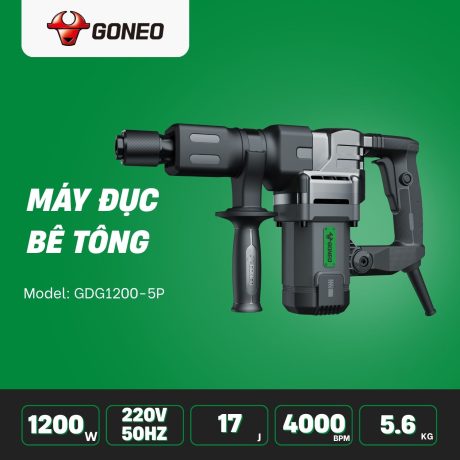 Máy đục bê tông dùng điện Goneo model: GDG1200-5P