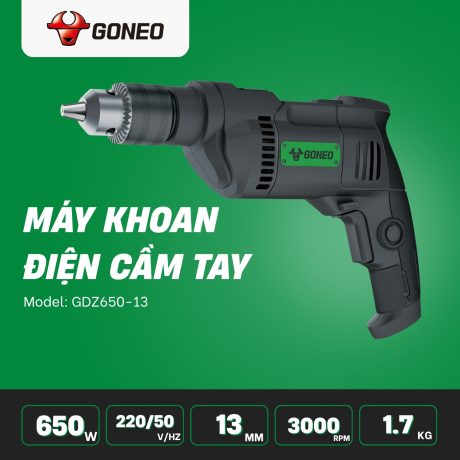 Máy khoan điện cầm tay Goneo model: GDZ650-13