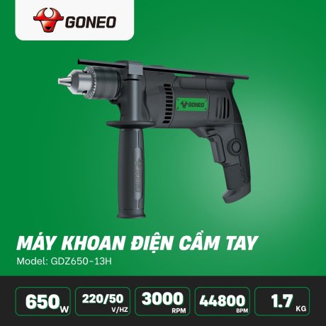 Máy khoan điện Goneo model: GDZ650-13H