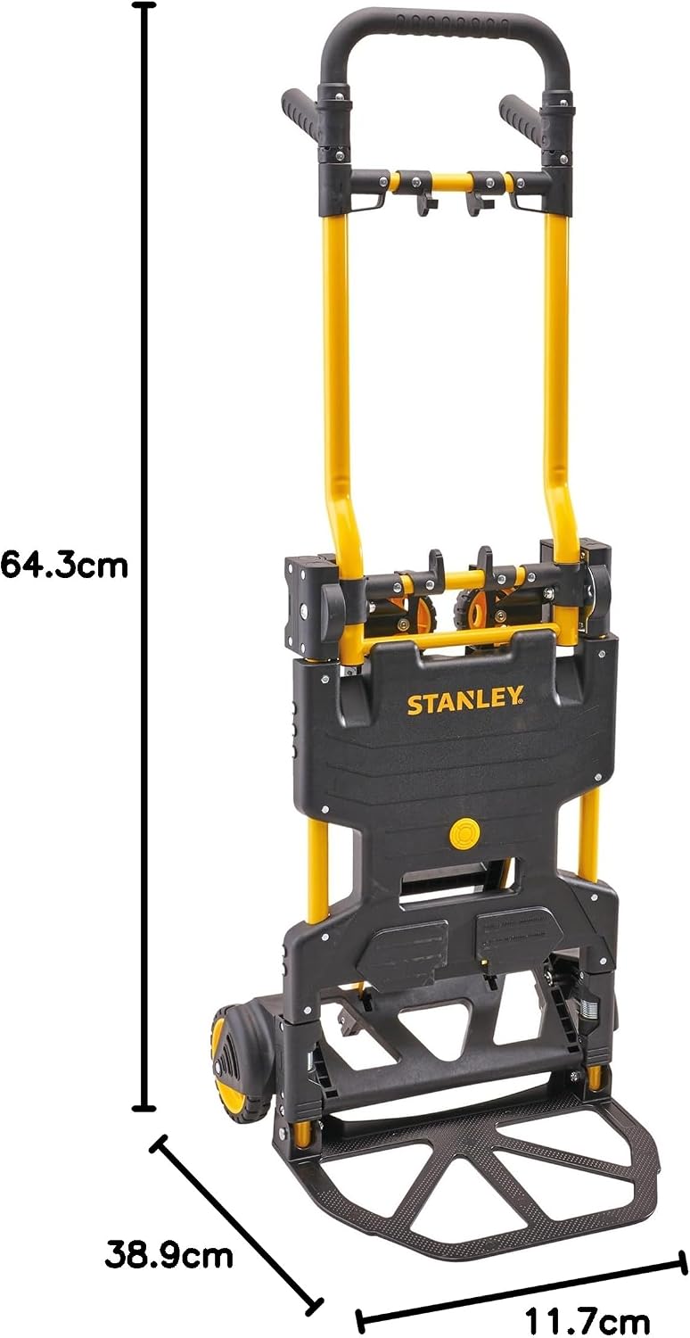 Xe đẩy hàng chuyển đổi 2 - 4 bánh Stanley FT586 - Tải trọng 70kg (2 bánh) - 137kg (4 bánh). - Ảnh 7