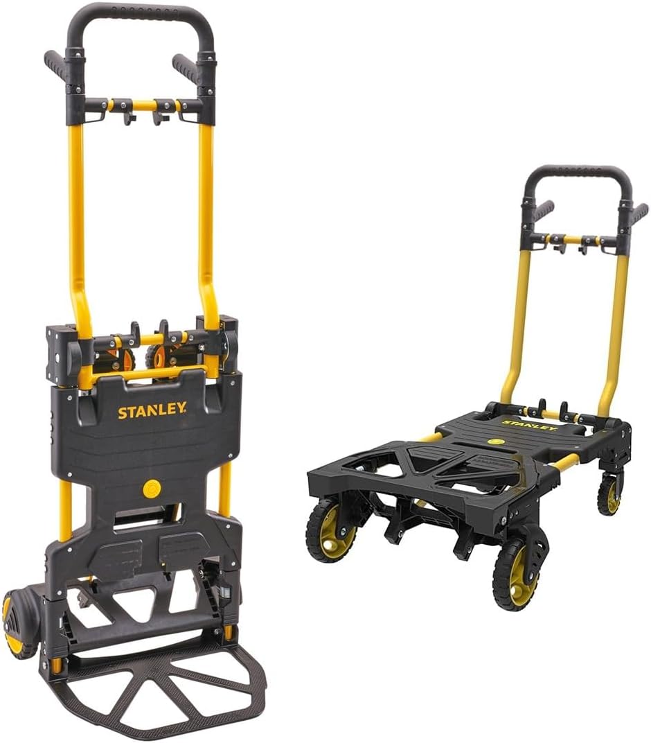 Xe đẩy hàng chuyển đổi 2 - 4 bánh Stanley FT586 - Tải trọng 70kg (2 bánh) - 137kg (4 bánh).